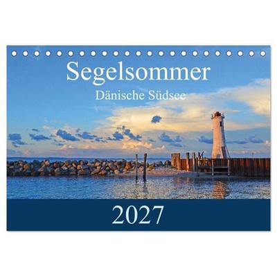 Segelsommer - Dänische Südsee (Tischkalender 2027 DIN A5 quer), CALVENDO Monatskalender