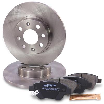 Atec Bremsscheiben + Bremsbeläge Vorderachse Voll [Hersteller-Nr. 40576062] für Opel