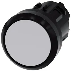 Siemens 3SU1000-0AB80-0AA0 Drucktaster, 22mm, rund, Kunststoff, grau, Druckknopf 3SU10000AB800AA0