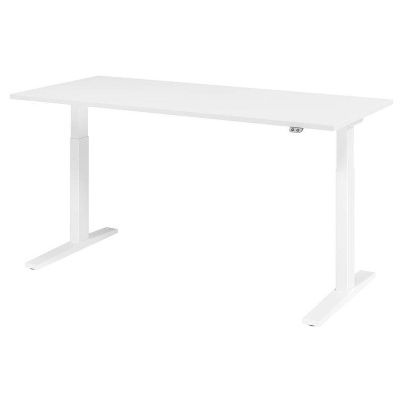 HAMMERBACHER VXMKA19/W/W elektrisch höhenverstellbarer Schreibtisch 70,0 - 120,0 cm - elektrisch Weiß / weiß