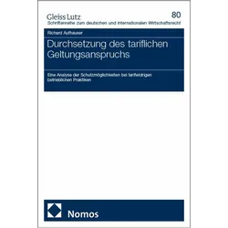 Durchsetzung des tariflichen Geltungsanspruchs, Fachbücher von Richard Aufhauser