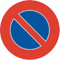 BRW, Sicherheitskennzeichnung, Signaltafel Parkieren verboten 2.50