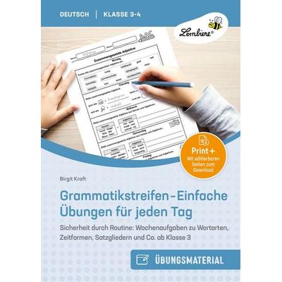 Grammatikstreifen - Einfache Übungen für jeden Tag, Set von Birgit Kraft, Lernbiene, 978-3-7468-1174-1