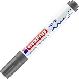 Edding Textilmarker 4500, grau, Strichbreite 2-3 mm, waschfest bis 60 Grad