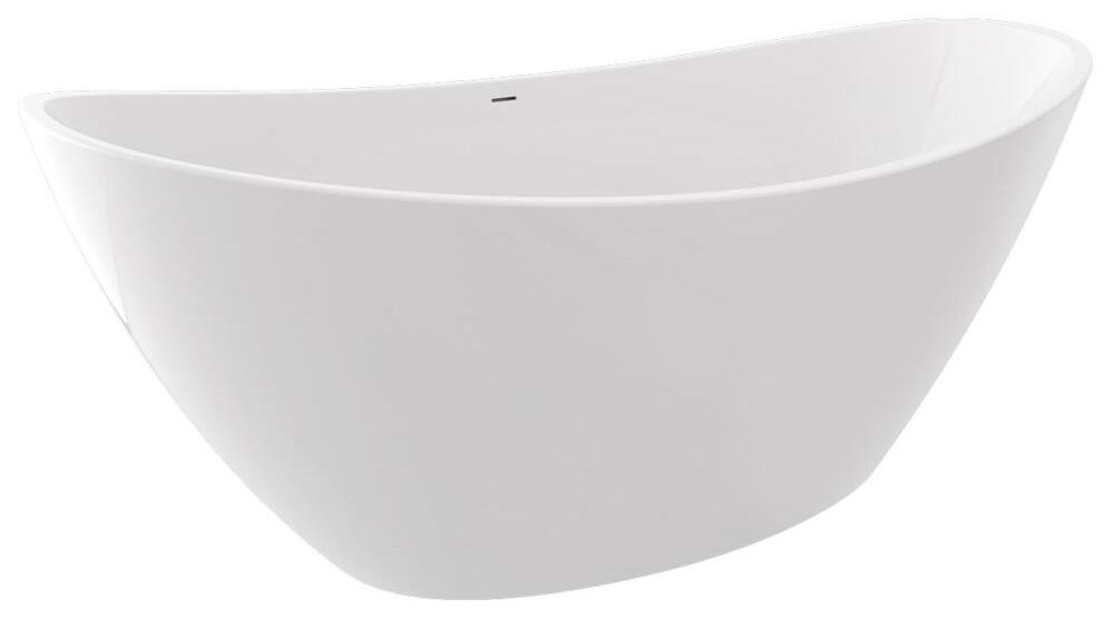 AVILA freistehende Badewanne 180x87x65cm, Weiß