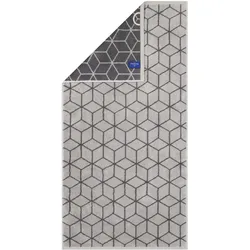 Villeroy & Boch Handtuch - Carré, Walkfrottier, gemustert, Handtuch, Baumwolle Grau / 50x100 cm