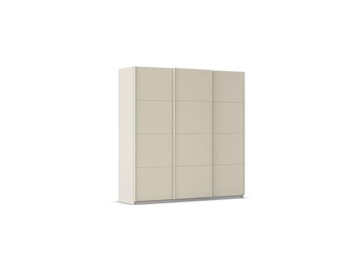 Rauch Möbel KULMBACH, Schwebetürenschrank, Farbe Beige, Breite 203 cm Kleiderschrank mit Schwebetüren, Schiebetüren, 3-türig, Zubehör Basic, für Schlafzimmer, Jugendzimmer, Garderobe, Flur