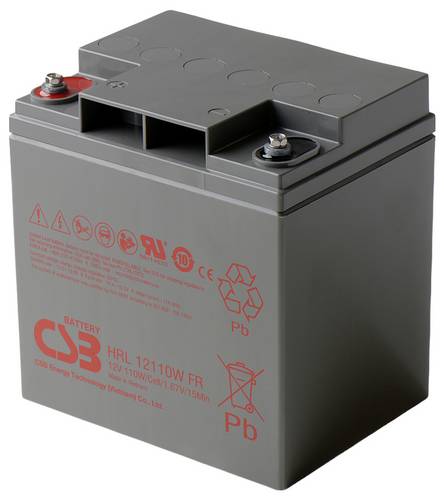 CSB Battery HRL 12110W high-rate longlife HRL12110W-FR Bleiakku 12V 28Ah Blei-Vlies (AGM) (B x H x T) 166 x 175 x 125mm