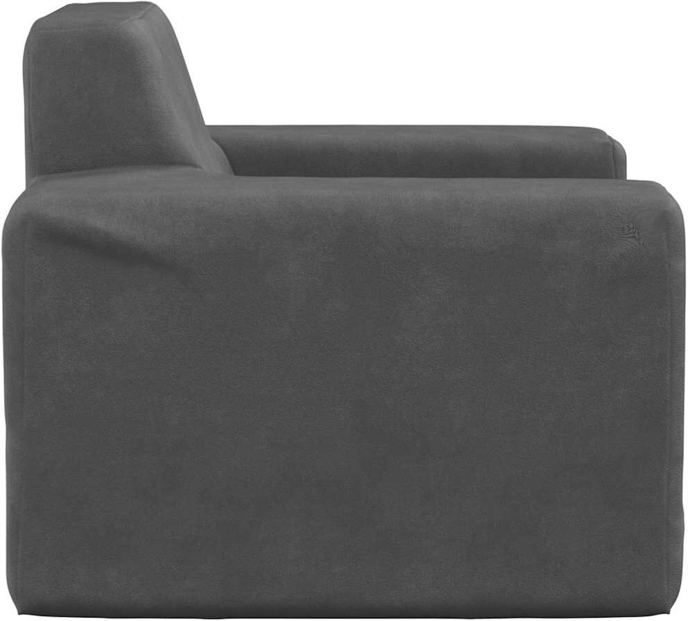 vidaXL Canapé pour enfants Anthracite Peluche douce