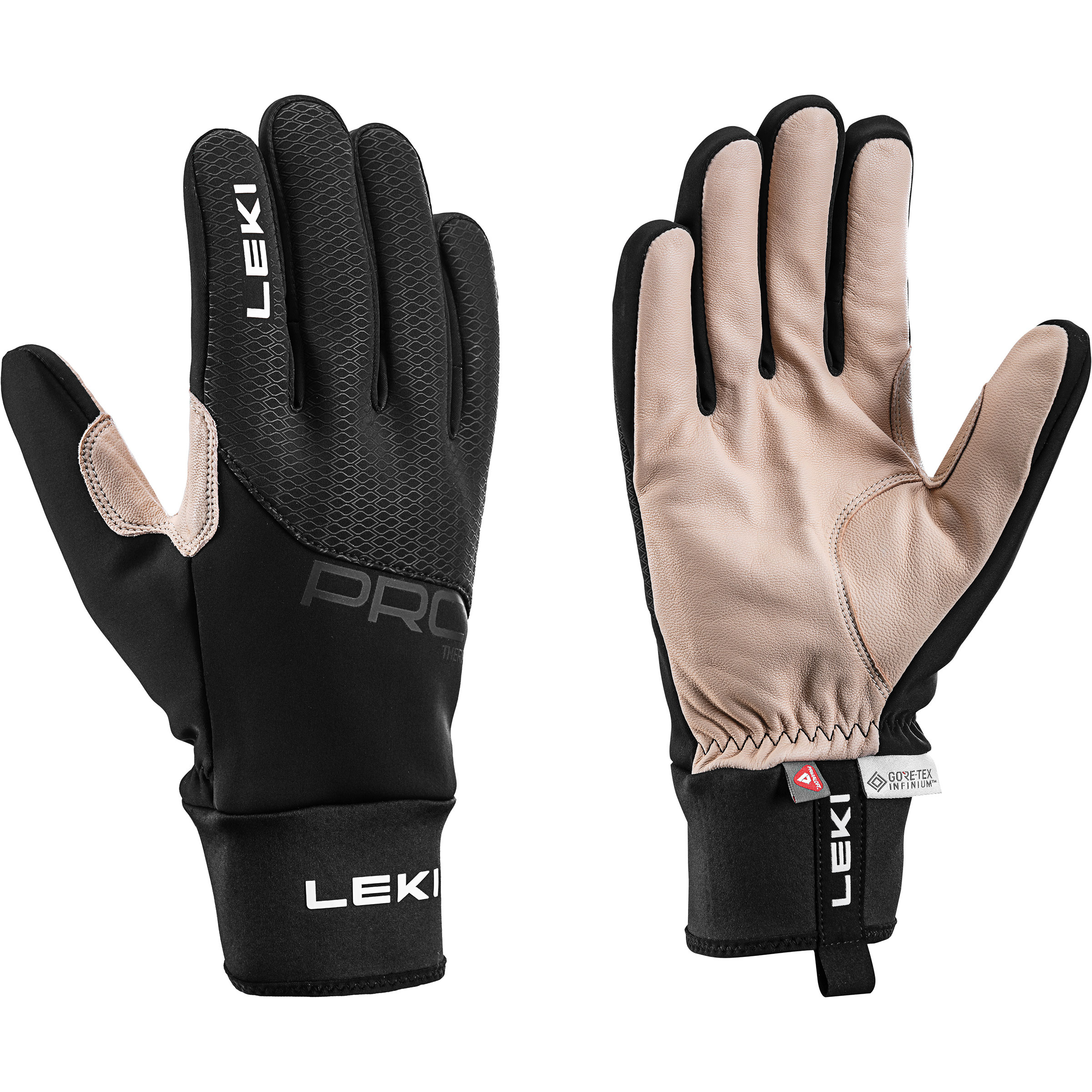 Leki PRC Premium ThermoPlus Langlaufhandschuhe schwarz Größe 8 Langlauf Klassik | Langlauf Skating Wasserabweisend Wasserabweisend