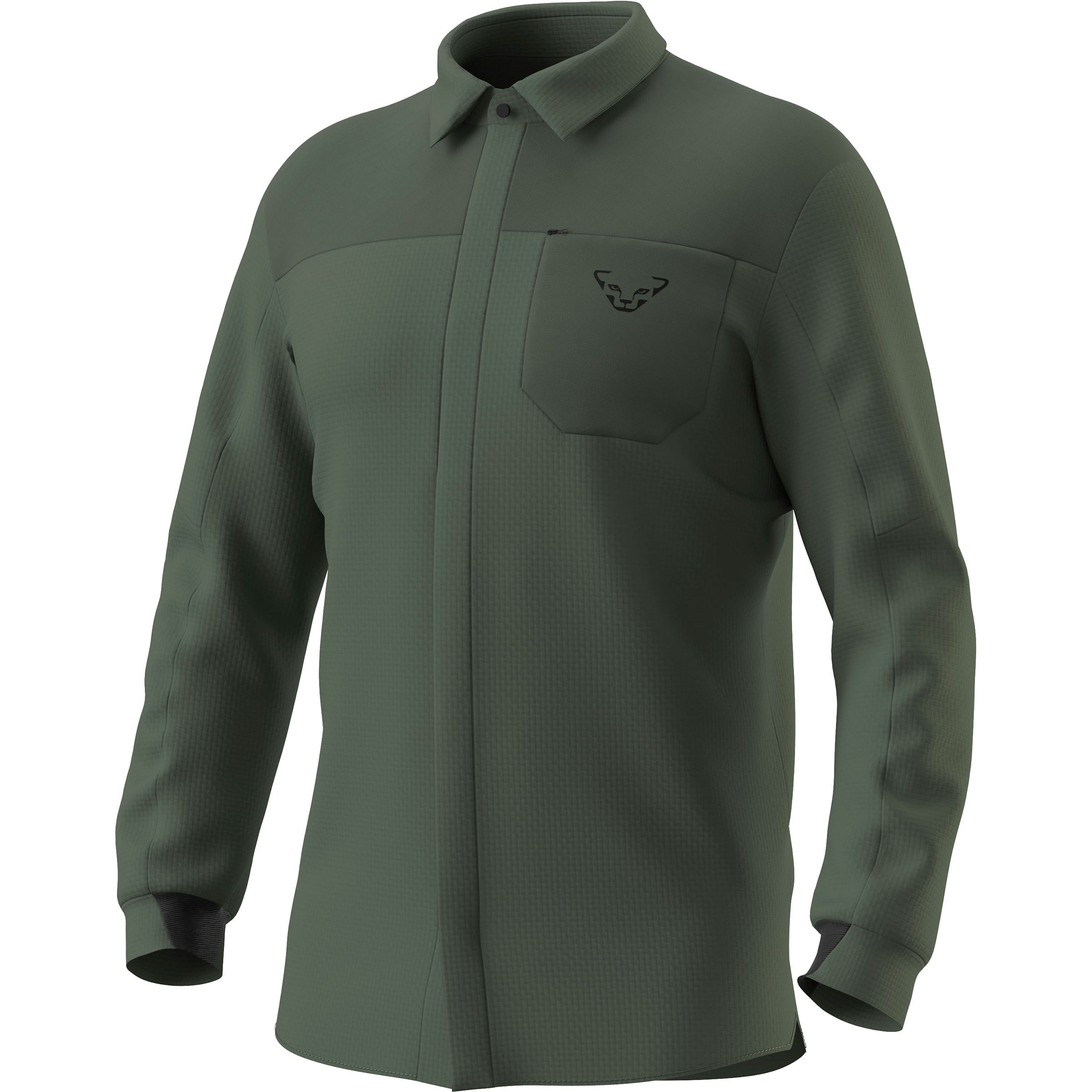 Dynafit Tigard Thermal Hemden oliv Größe M Trekking Elastisch