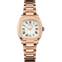 Mido Multifort TV 28 Quartz Roségold Elfenbein Damenuhr M049.110.33.263.00