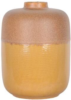 Sagebrook Home Ceramic Vase Trendy Tribeca Style with Floral Embossed Design