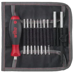 Wiha Bit Set Montage - inkl. Rolltasche - 20 tlg - Schaltschrankbau - 44576