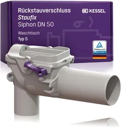 Kessel Rückstauverschluss Staufix Siphon 73051 DN 50, für Waschtisch-Siphons