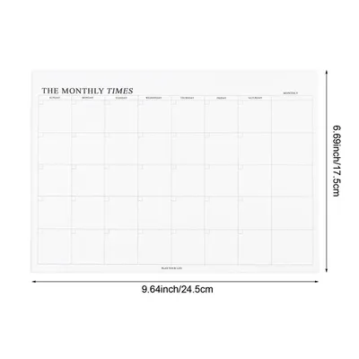 Weekly Planner, Monthly Undated Agenda Notebook, Schedules Study Planner, Stationery Office School Supplies monthly Schedule