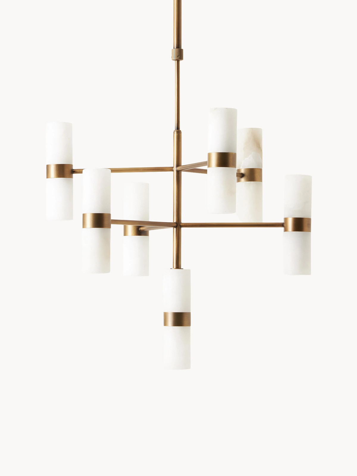 Westwing Collection Hanglamp Isaac van albast met led