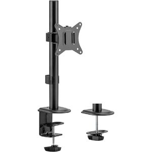 LogiLink Monitorhalterung BP0222, VESA 75x75 & 100x100 mm, für Tisch, höhenverstellbar, drehbar, bis 32 Zoll, 1 Monitor