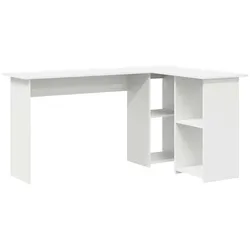 vidaXL Schreibtisch mit Regal Weiß 142 x 102 x 73 cm Holzwerkstoff