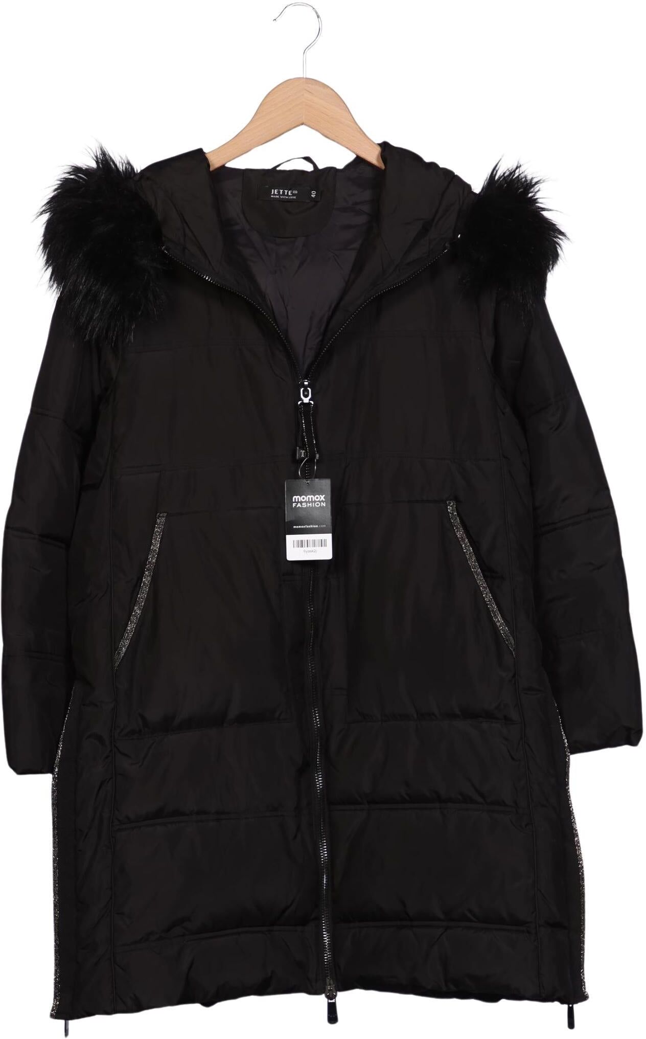 JOOP! Jette Jette Joop Damen Mantel, Schwarz, Gr. EU 40, Synthetik - Second Hand