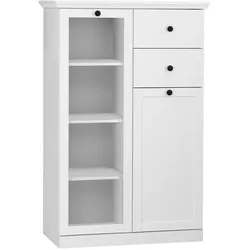 Ebuy24, Vitrine + Buffetschrank, Vitrinenschrank BrandsonBaxter (81 x 41 x 129 cm)
