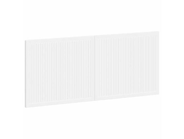 Makastle Wandmontiertes Kopfteil Weiß Holzwerkstoff 120x50 cm Feuchtigkeitsbeständig