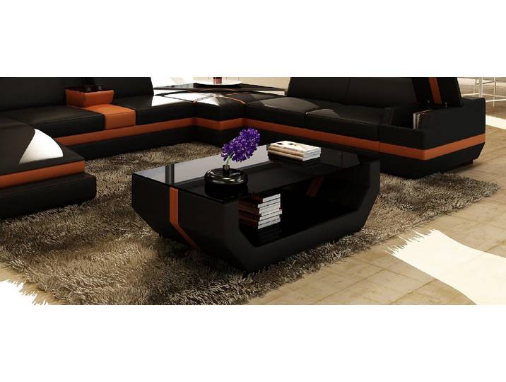 Xlmoebel Couchtisch Polser Polsterleder Beistelltisch mit exklusivem Design (Packung, Couchtisch 5099), Hergestellt in Europa
