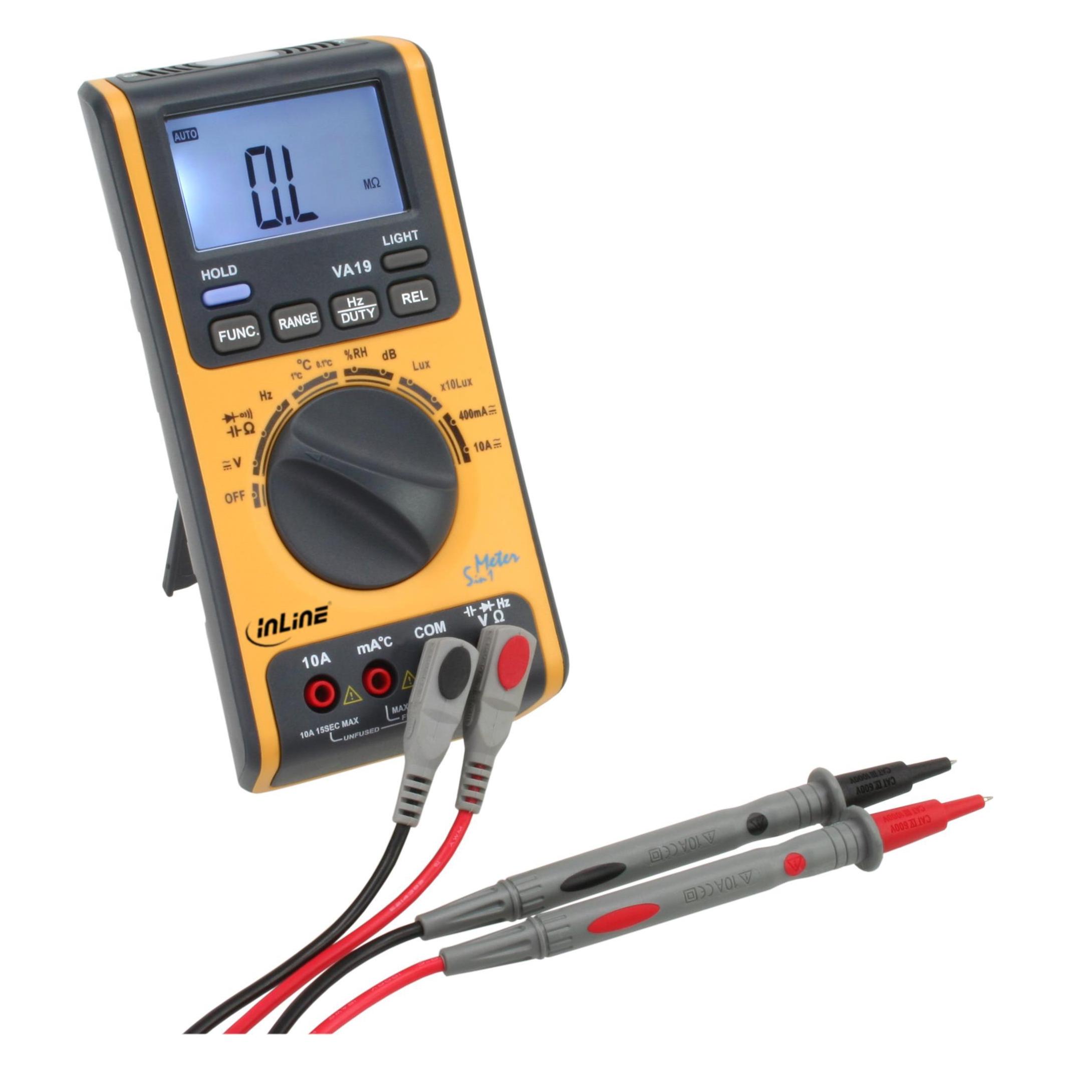 InLine Multimeter 5 in 1 (CAT III 600V, Hand-Multimeter) (43116)