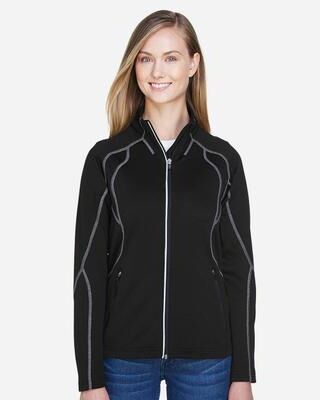 North End 78174 Women's Gravity Performance Fleece Jacket in Black size Medium   Polyester
