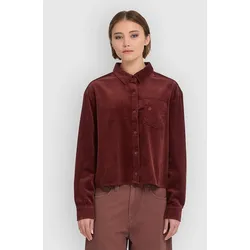 Volcom Weellow Cord Hemd brick Gr. XS