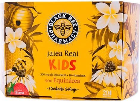 Black Bee Jalea Real Kids 20 Ampollas