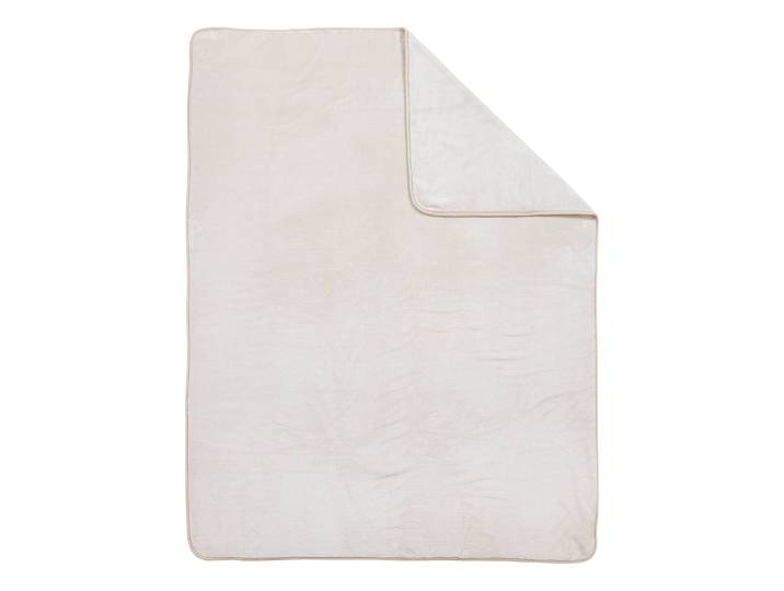 Couverture Polar 150 x 1 x 200cm Beige/Beige Microfibre