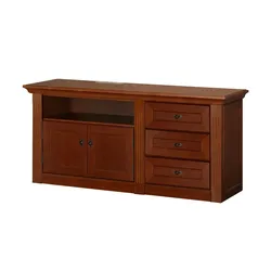 maison bleue TV-Element  Petit Chalet ¦ braun ¦ Maße (cm): B: 141 H: 65 T: 44.0
