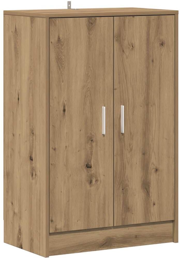 vidaXL Armoire à chaussures chêne artisanal bois d'ingénierie
