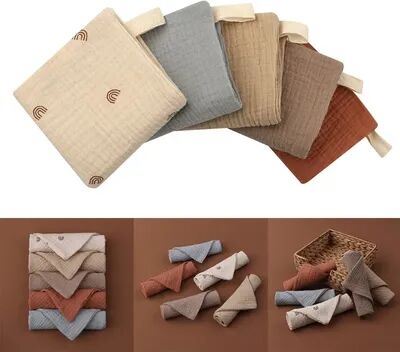 On Spot Shop Soft Cotton Gauze Baby Washcloth, Muslin Squares For Newborn, Infant Hand Bath And Shower Face Towels, New Born Items Soft Cotton Gauze Baby Washcloth, Muslin Squares For Newborn, Infant Hand Bath And Shower Face Towels, New Born Items