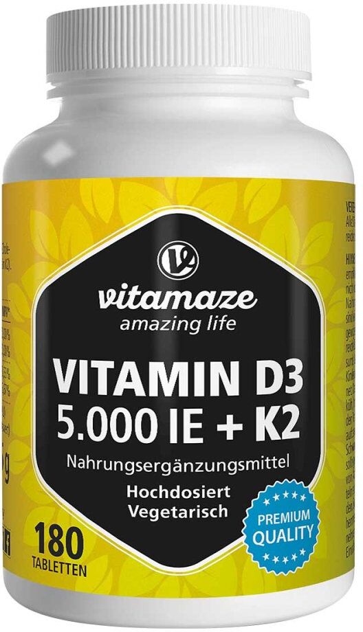 Vitamaze Vitamin D3 K2 5000 I.e./100 Μg Hochdosiert Tabletten