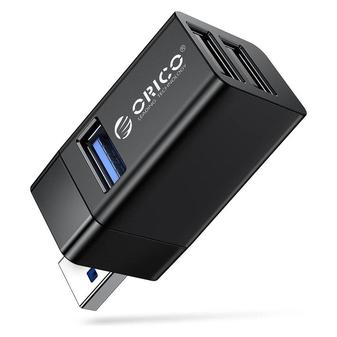 Orico Mini hub USB 3.0 (USB-A, 3 Ports) (MINI-U32-BK-BP)