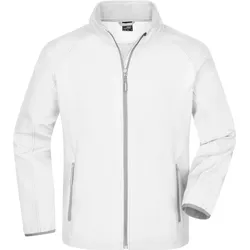 James & Nicholson Herren 2-Lagen Promo Softshell Jacke Softshell-Jacke JN1130 white/white S