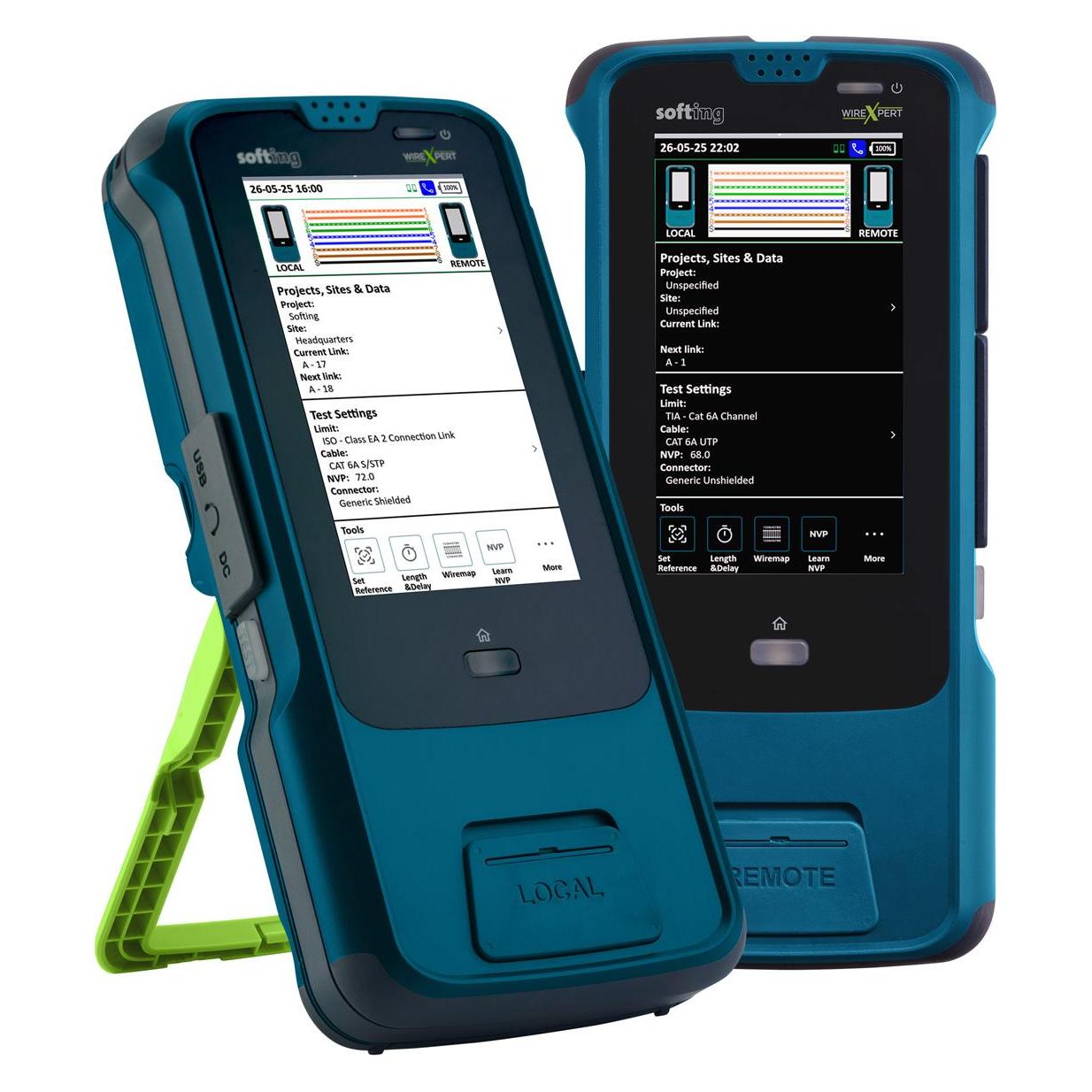 Softing WX-MP-C6A WireXpert MP C6A LAN Kupferkabel-Zertif.-Kl D,E,EA,F 230001 (Kabeltester) (230001)