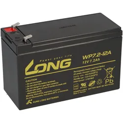 Kung Long WP7,2-12A F2 AGM Akku 12V 7,2Ah – passend für MS7-12B MS7-12A MS7.5-12A