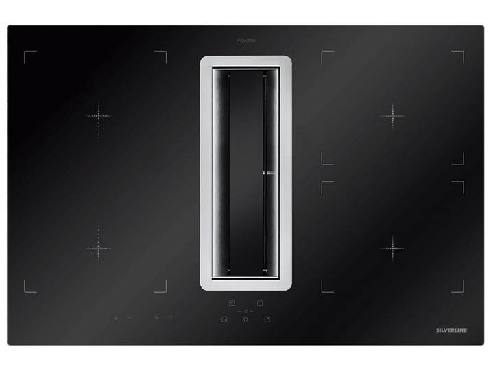 Silverline Kochfeld mit Dunstabzug FLIK854ESK, TouchControl-Bedienung