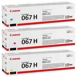 Canon Toner-Set »067 HC« + »067 HM« + »067 HY« blau