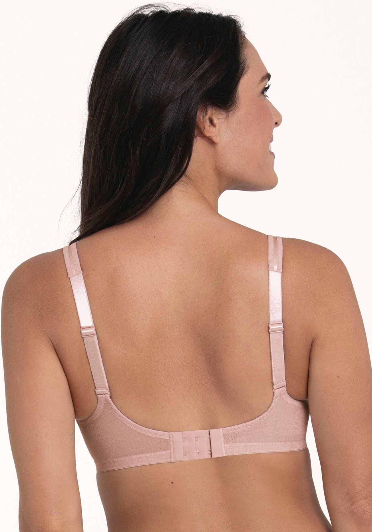 Soft-BH ROSA FAIA "Selma Pure", Damen, Gr. 85, Cup B, rosa (rosewood), Spacer, Obermaterial: 59% Polyester, 27% Polyamid, 14% Elasthan, unifarben, BHs Soft-BH, Spacer-Schale, ohne Bügel, atmungsaktiv, schlicht, triangelförmig rosewood 85, Cup B