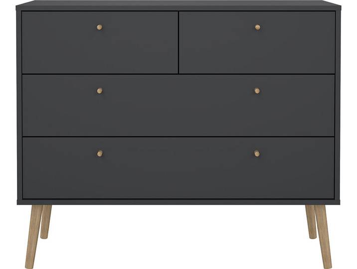 Bodo Kommode 4 Schubladen matte grau.