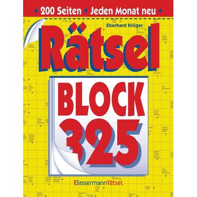 Rätselblock 325, Taschenbuch von Eberhard Krüger, Bassermann, 978-3-8094-4821-1