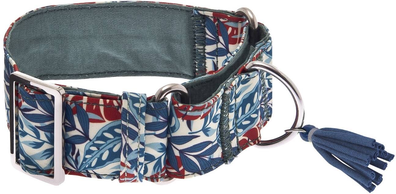 Ferribiella Collare Martingala per Cani Kami Collection Regolabile Verde S 3,8x24-37cm