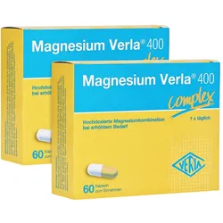 Magnesium Verla 400 Kapseln 2X60 St