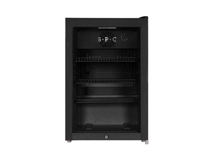 SPC FKS118C BL Flaschenkühlschrank Schwarz rechts