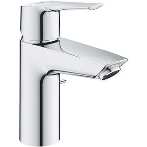 GROHE Waschtischarmatur Start S-Size ES, 31137002, verchromt, 16,5 cm hoch, aus Messing, mit Ablaufgarnitur & Zugstange