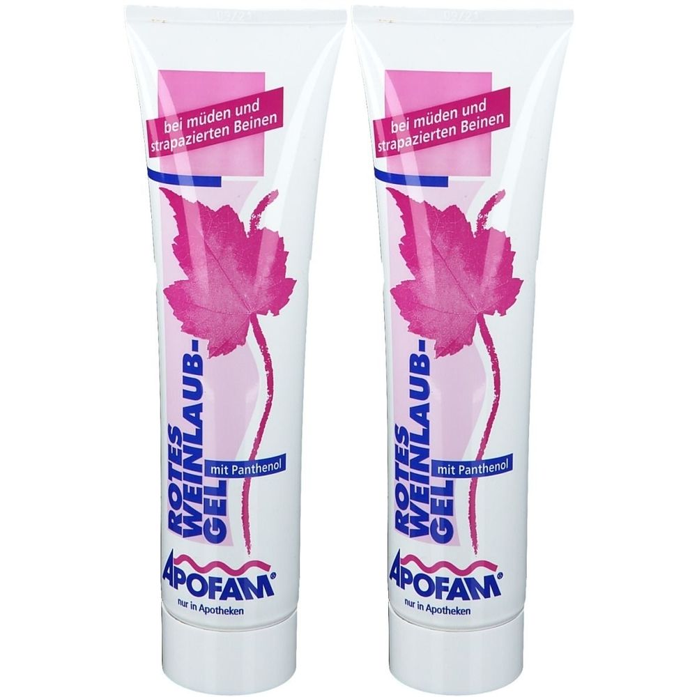 Apofam Rotes Weinlaub Gel 2x 2x150 ml